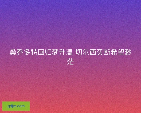 桑乔多特回归梦升温 切尔西买断希望渺茫